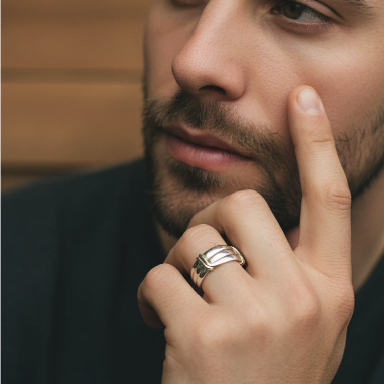 Bague Triple Coulissante