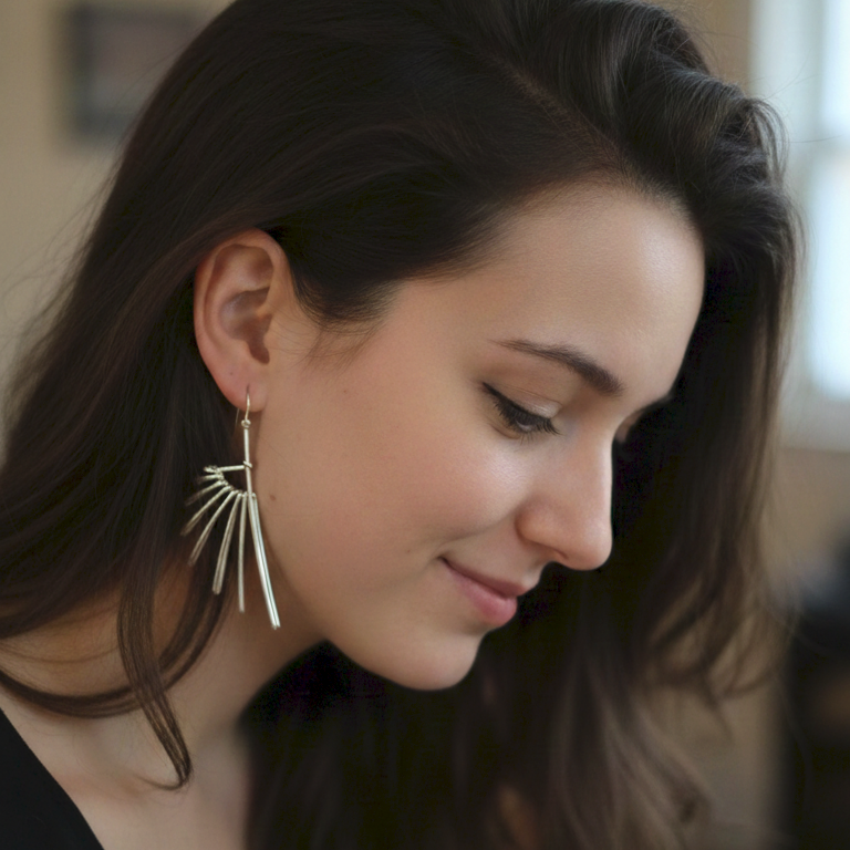 Boucles d'oreilles Plume