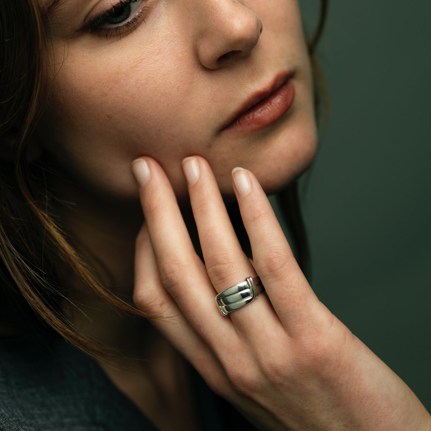 Bague Triple Coulissante